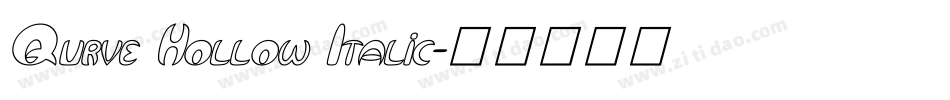 Qurve Hollow Italic字体转换